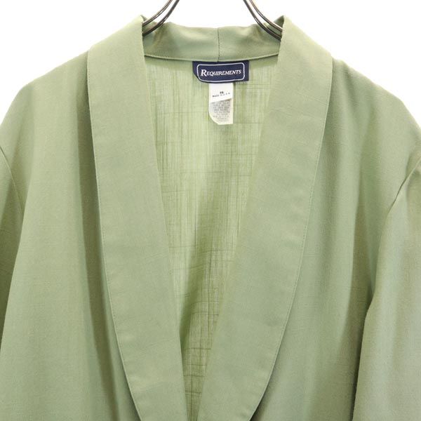 REQUIREMENTS 80s 90s USA製 オールド ジャケット 16 グリーン系 ビッグサイズ レディース