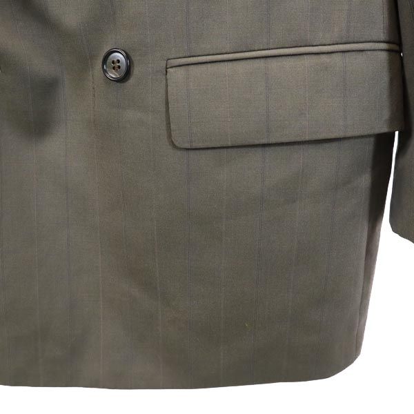 NINO CERRUTI ニノセルッティ ストライプ ダブル テーラードジャケット グレー系 メンズ