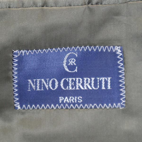 NINO CERRUTI ニノセルッティ ストライプ ダブル テーラードジャケット グレー系 メンズ