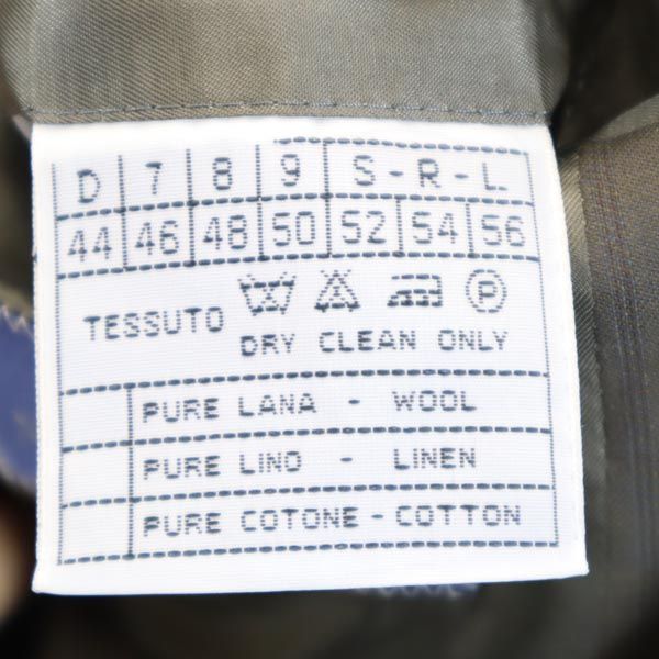 NINO CERRUTI ニノセルッティ ストライプ ダブル テーラードジャケット グレー系 メンズ