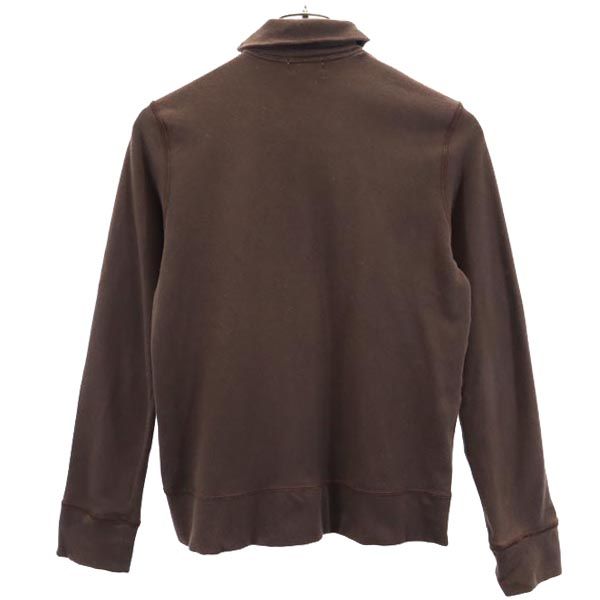 PAUL SMITH PINK ポールスミスピンク 日本製 刺繍 長袖 スウェット ジップジャケット M ブラウン ロゴ レディース