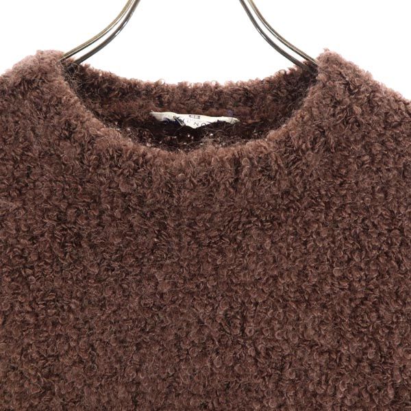 Givenchy ジバンシー 半袖 セーター L ブラウン系 モヘアブレンド ニット レディース