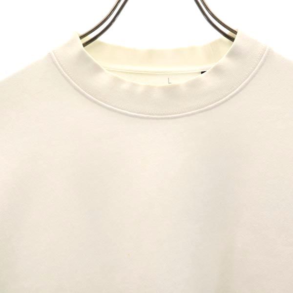 エッセンシャルズ バックプリント 長袖 トレーナー S ホワイト ESSENTIALS 裏起毛 メンズ