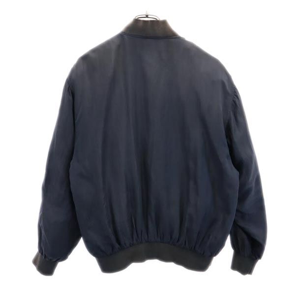 SILK CLUB シルククラブ シルク ブルゾン FF1 ネイビー メンズ