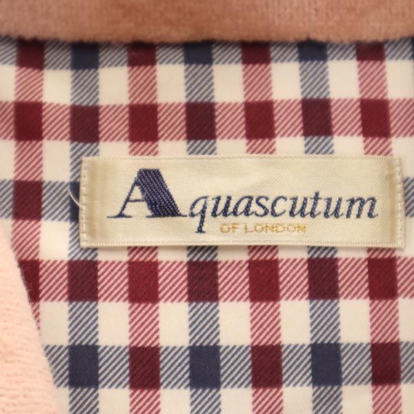 Aquascutum アクアスキュータム ダウンベスト M~L ピンク系 ルームウェア ちゃんちゃんこ メンズ