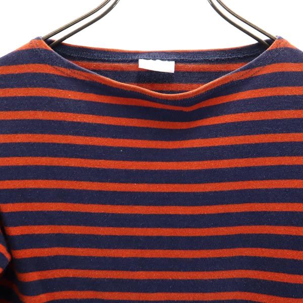 ORCIVAL オーシバル フランス製 ボーダー柄 7分袖 Tシャツ 2 ネイビー カットソー レディース