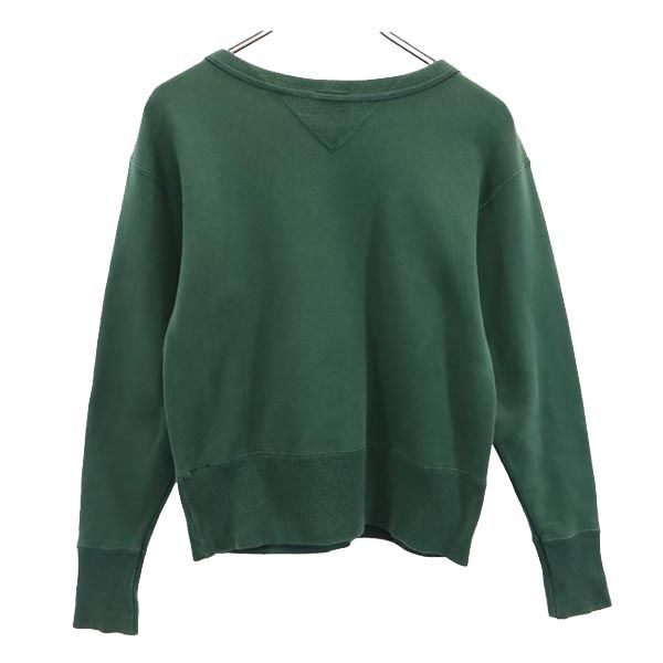 Champion チャンピオン ランタグ 日本製 長袖 スウェット トレーナー グリーン レディース