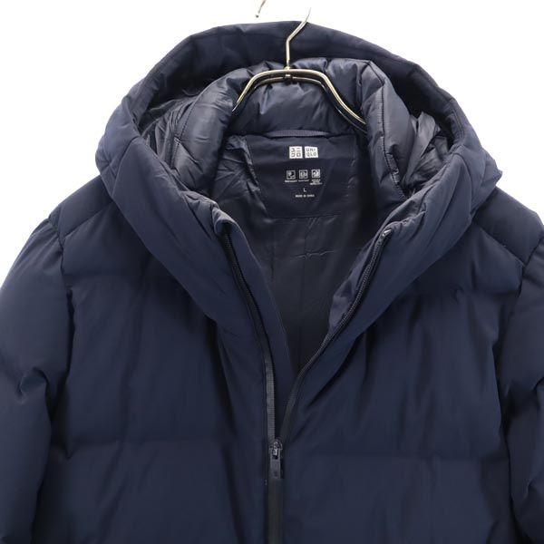 UNIQLO ユニクロ シームレス ダウンパーカー L ネイビー メンズ