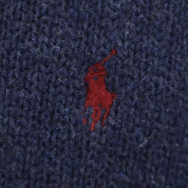 Polo by Ralph Lauren ポロバイラルフローレン インパクト21社製 長袖 コットン ニット M ネイビー セーター メンズ