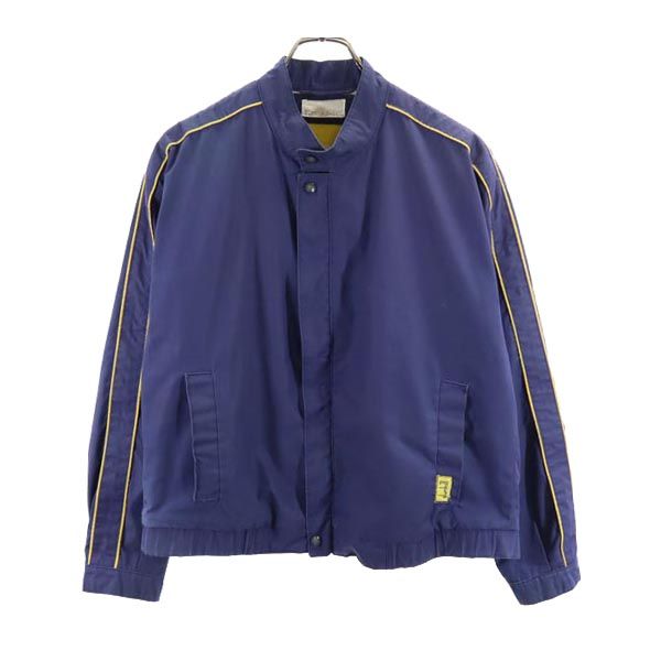 Dunhill ダンヒル 80s 90s オールド 長袖 スタンドカラー ジャケット ネイビー系 メンズ