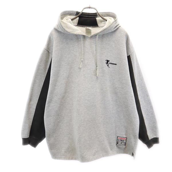 ビジョン 長袖 スウェットパーカー L グレー系 VISION メンズ