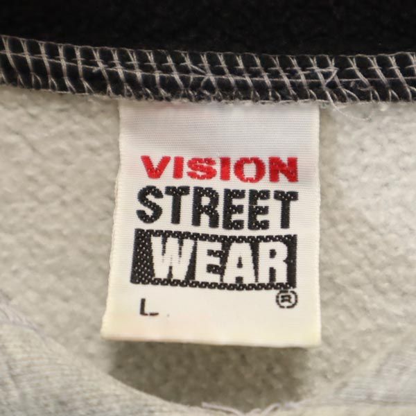 VISION ビジョン 長袖 スウェットパーカー L グレー系 メンズ
