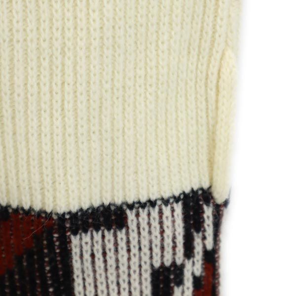 MONTGOMERY WARD モンゴメリーワード 70s ヴィンテージ 長袖 ショールカラー ニット カーディガン M ホワイト系 ボタンレス メンズ