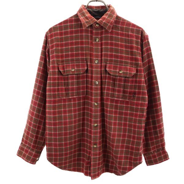 THE NORTH FACE ノースフェイス アウトドア NT26302 長袖 チェックシャツ S レッド系 メンズ