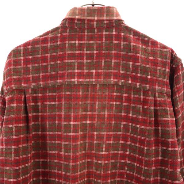 THE NORTH FACE ノースフェイス アウトドア NT26302 長袖 チェックシャツ S レッド系 メンズ