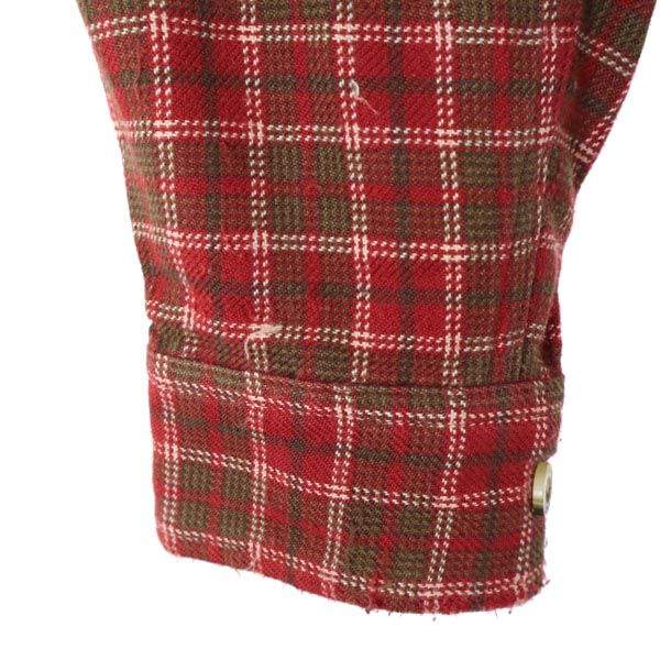 THE NORTH FACE ノースフェイス アウトドア NT26302 長袖 チェックシャツ S レッド系 メンズ