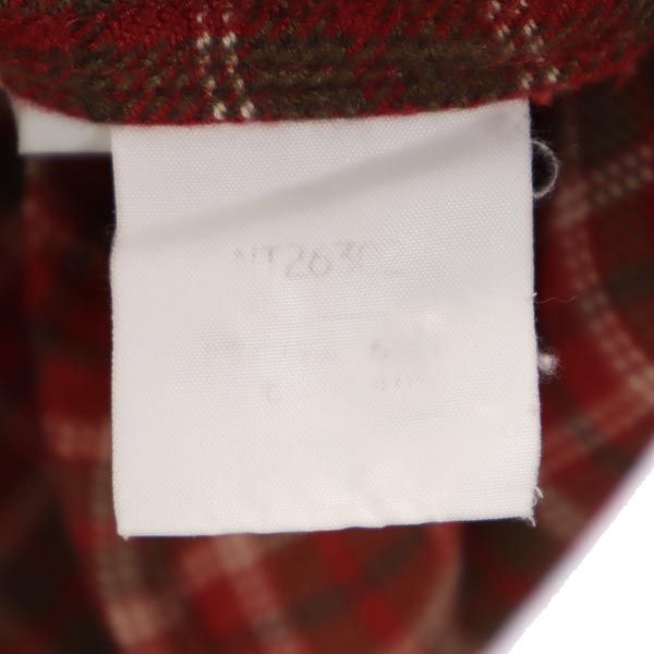 THE NORTH FACE ノースフェイス アウトドア NT26302 長袖 チェックシャツ S レッド系 メンズ