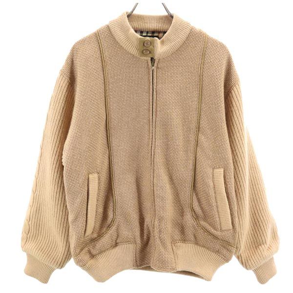 ダックス ゴルフ ニットジャケット M ベージュ DAKS メンズ