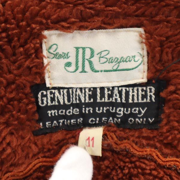 Sears JR Bazaar スエードレザージャケット 11 ブラウン系 フード レディース