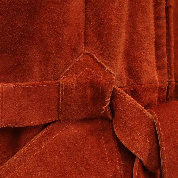 Sears JR Bazaar スエードレザージャケット 11 ブラウン系 フード レディース