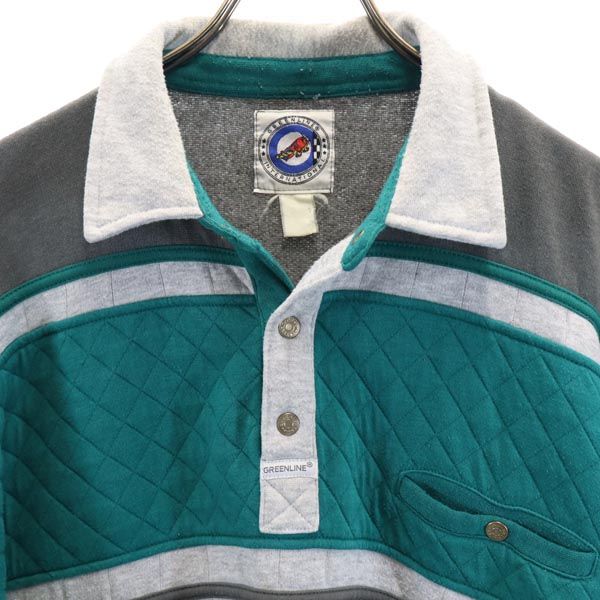 GREENLINE INTERNATIONAL グリーンライン インターナショナル 90s オールド 長袖 スウェット トレーナー グレー メンズ