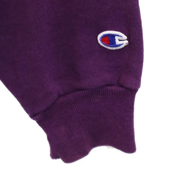 Champion チャンピオン 90s USA製 オールド 長袖 トレーナー L パープル系 裏起毛 メンズ