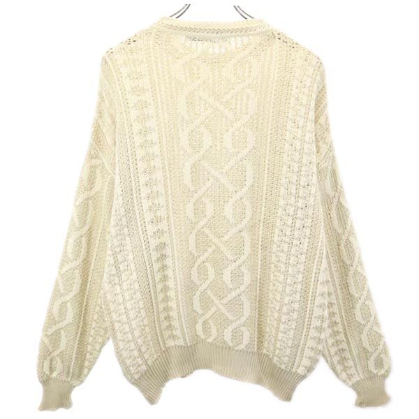 GIVENCHY ジバンシィ イタリア製 シルクブレンド 長袖 ニット セーター 50 ベージュ メンズ