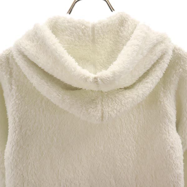 patagonia パタゴニア アウトドア 長袖 ボア フリース ジップパーカー L12 白 キッズ