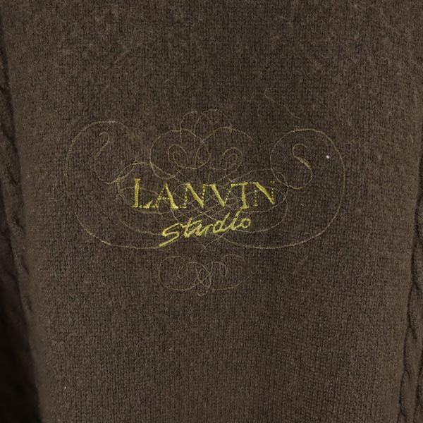 LANVIN ランバン 長袖 カシミア セーター ブラウン系 ニット メンズ