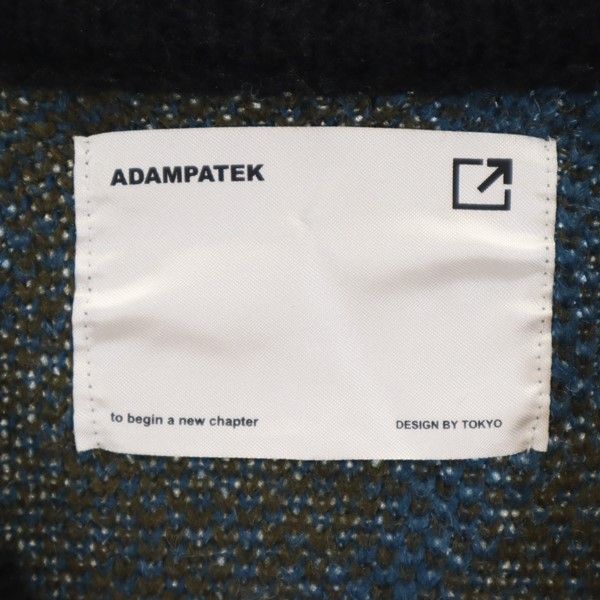 ADAM PATEK アダムパテック ウールブレンド 長袖 セーター 1 ブラウン×ブルー ニット メンズ