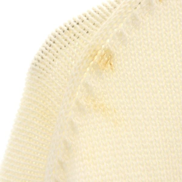 FILA フィラ 長袖 ニット セーター L ホワイト メンズ