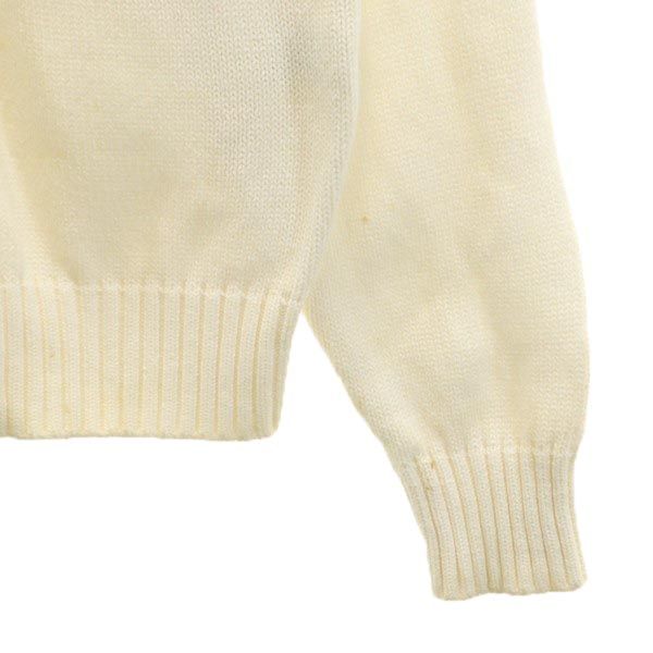 FILA フィラ 長袖 ニット セーター L ホワイト メンズ