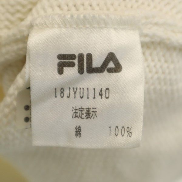 FILA フィラ 長袖 ニット セーター L ホワイト メンズ