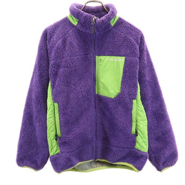 コロンビア アウトドア フリースジャケット M パープル Columbia ボア メンズ