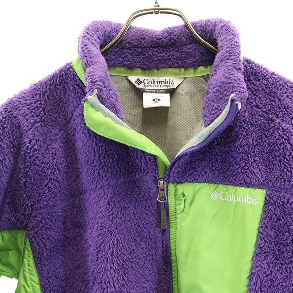 コロンビア アウトドア フリースジャケット M パープル Columbia ボア メンズ