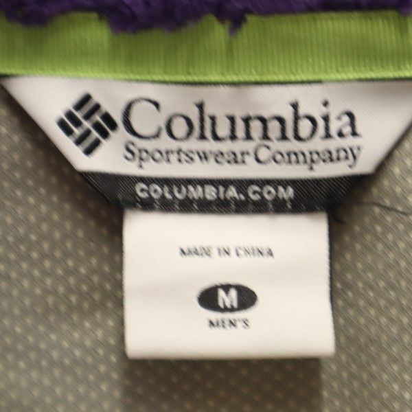 コロンビア アウトドア フリースジャケット M パープル Columbia ボア メンズ