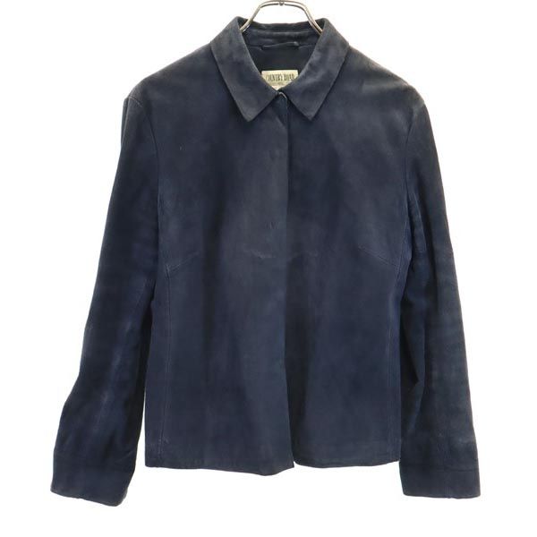 カントリーロード 長袖 スエードレザージャケット L ネイビー系 COUNTRY ROAD レディース