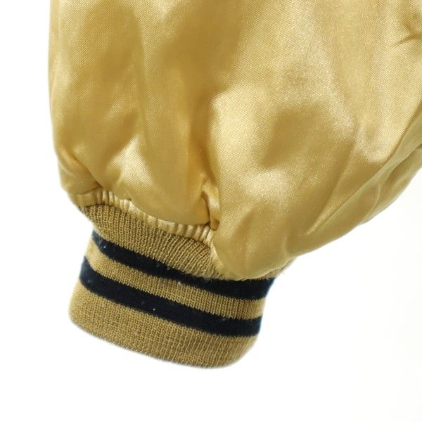 MALTS BEER モルツビール 長袖 リバーシブル スタジャン L ゴールド メンズ