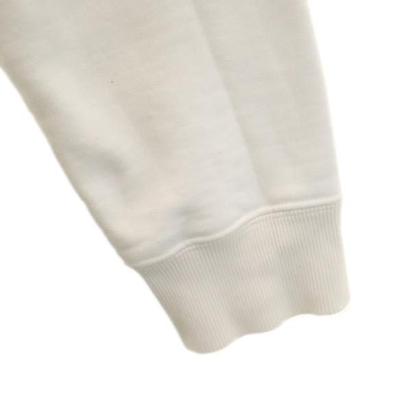 Dior ディオール プリント 長袖 スウェットパーカー L ホワイト 裏起毛 プルオーバー レディース