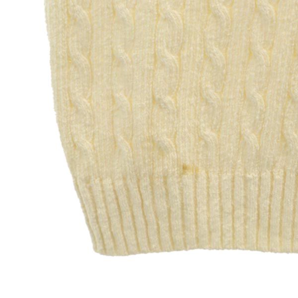 TOMMY HILFIGER トミーヒルフィガー 90s オールド フラッグタグ 長袖 コットン セーター XL アイボリー ニット メンズ