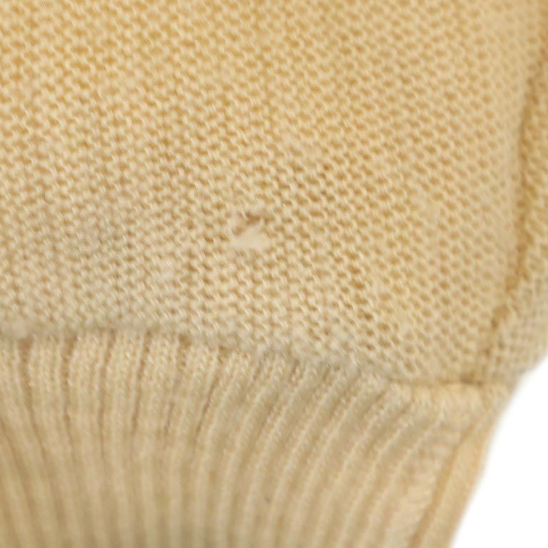 アーノルドパーマー 長袖 Vネック ニット カーディガン M ベージュ系 Arnold Palmer メンズ