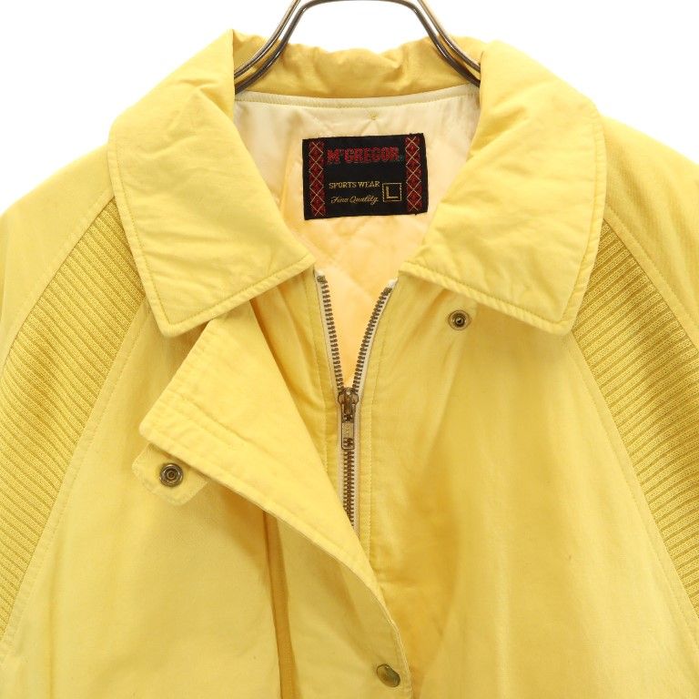 マックレガー 日本製 中綿ジャケット L イエロー McGregor レディース