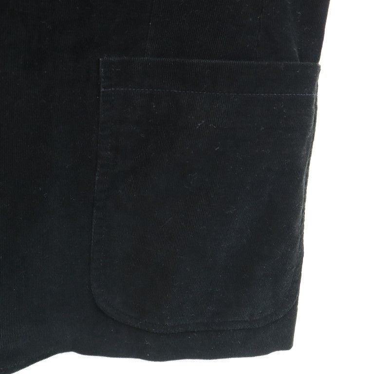 ドルチェアンドガッバーナ イタリア製 コーデュロイ テーラードジャケット 36/50 黒 DOLCE&GABBANA メンズ