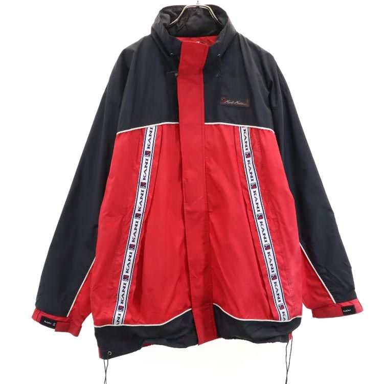 カナイジーンズ 長袖 ジップジャケット XL レッド系 Kani Jeans KARL KANI フード メンズ