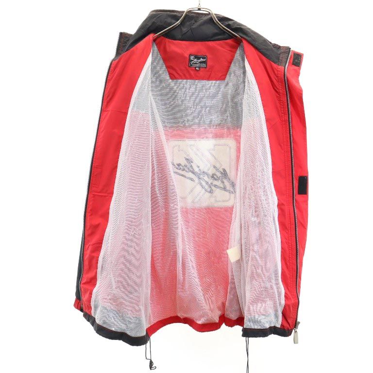 カナイジーンズ 長袖 ジップジャケット XL レッド系 Kani Jeans KARL KANI フード メンズ