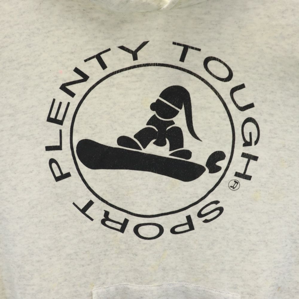 プレンティタフスポーツ USA製 長袖 スウェットパーカー M グレー系 PLENTY TOUGH SPORT 裏起毛 メンズ