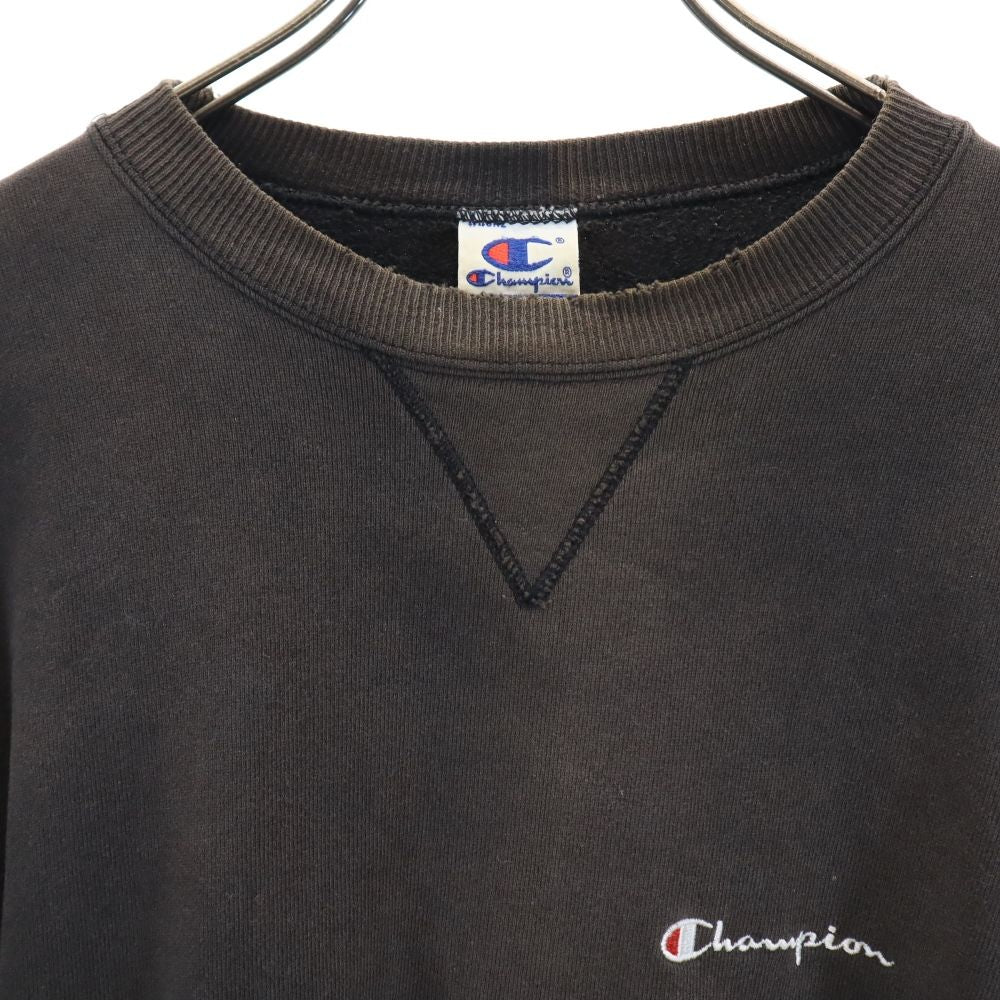 チャンピオン 長袖 トレーナー L ブラック系 Champion スウェット 裏起毛 メンズ