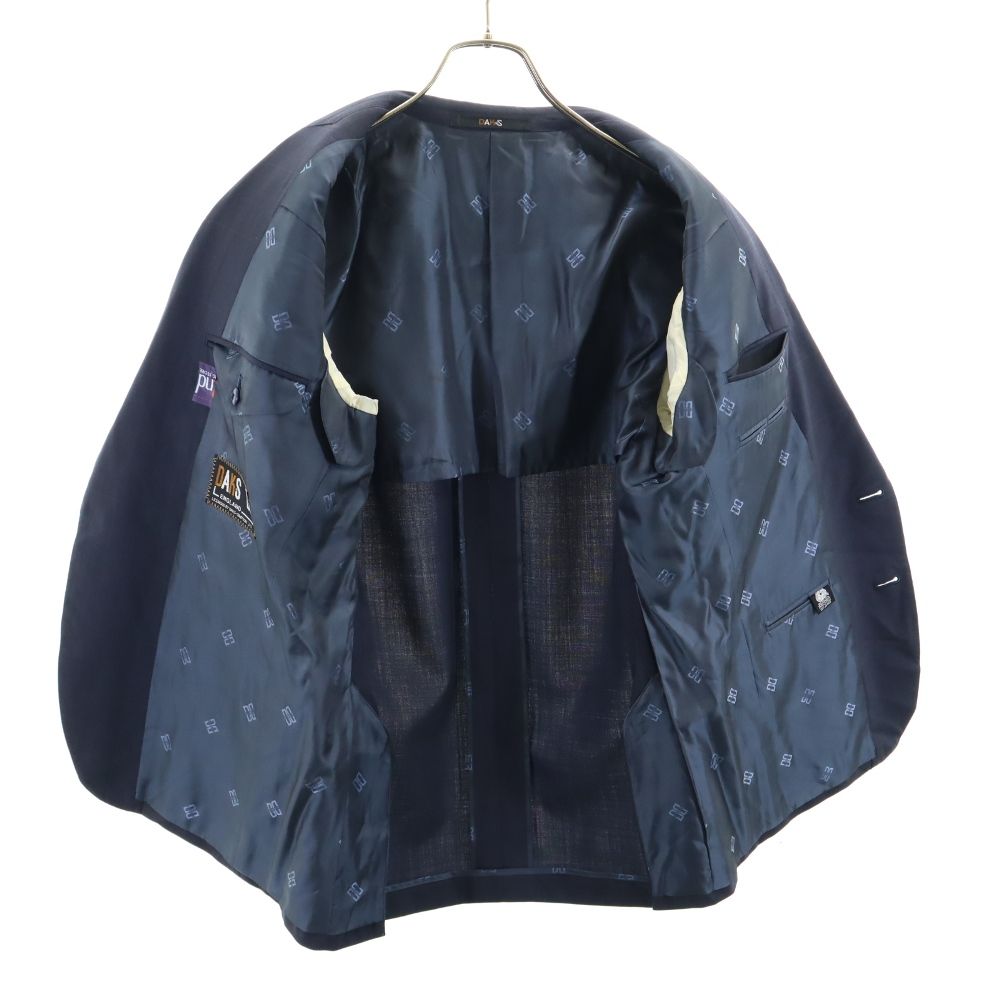 DAKS ダックス 日本製 チェック柄 テーラードジャケット 94AB4 ネイビー メンズ