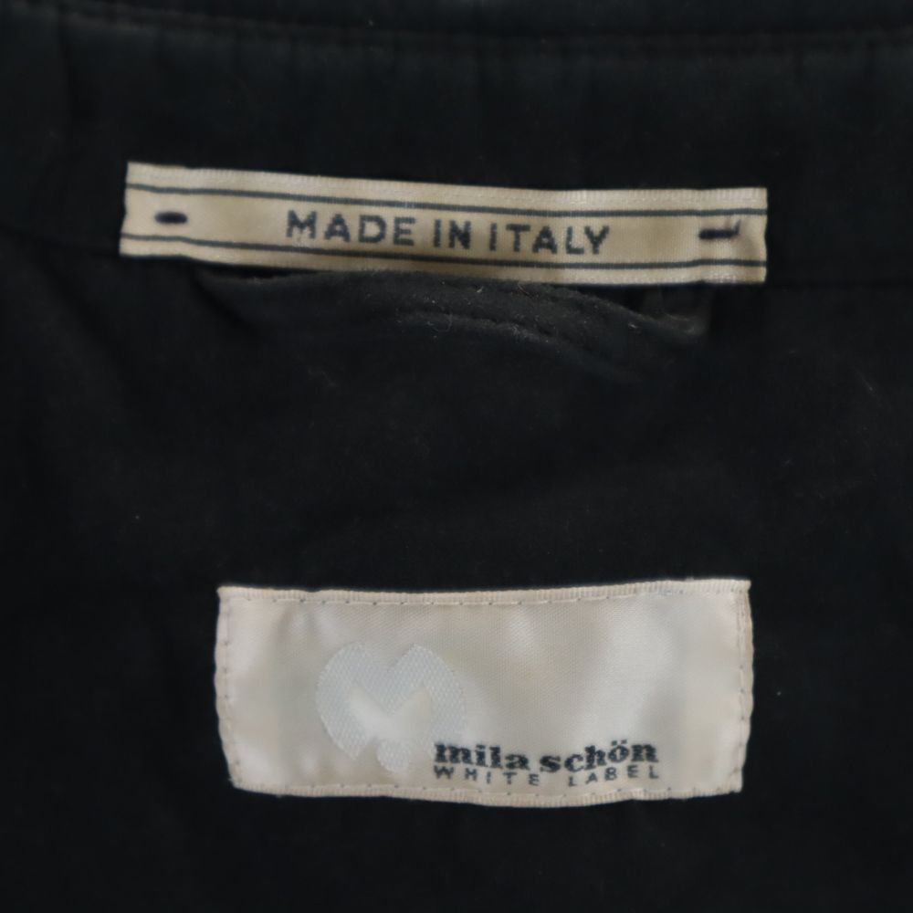 ミラショーン イタリア製 キルティングジャケット 48 ブラック系 mila schon メンズ