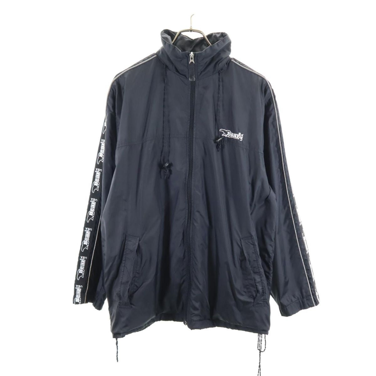 Bear ベアー ナイロンジャケット M 黒 裏トリコット メンズ